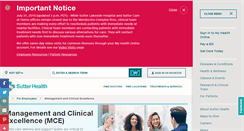 Desktop Screenshot of mce.sutterhealth.org